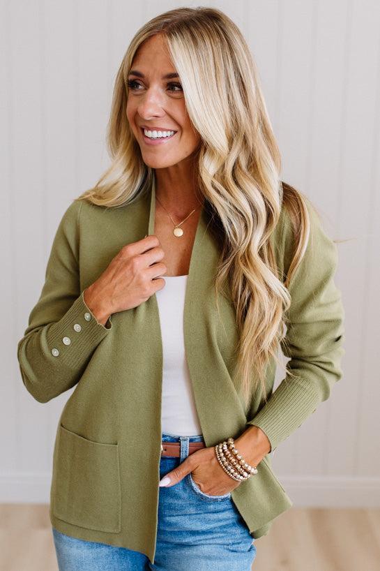 Jayne Button Cuff Cardigan