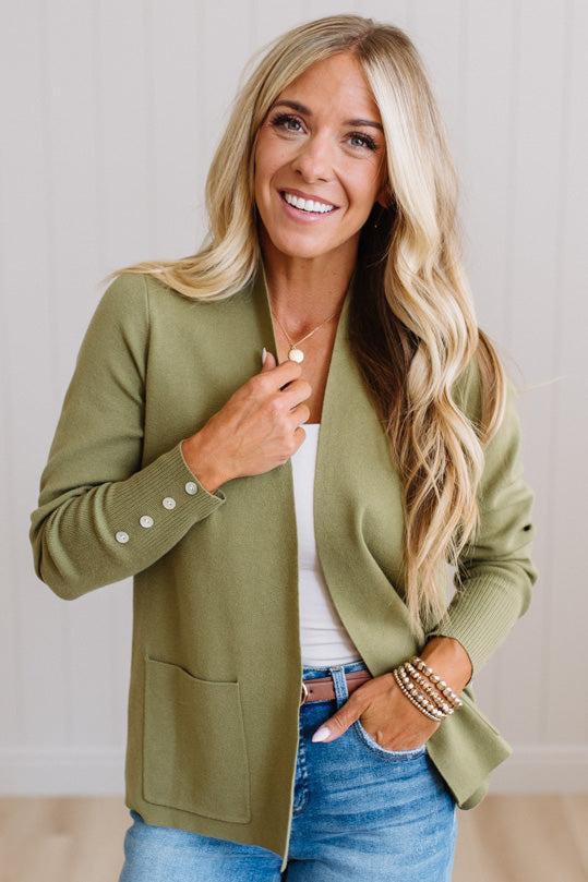 Jayne Button Cuff Cardigan