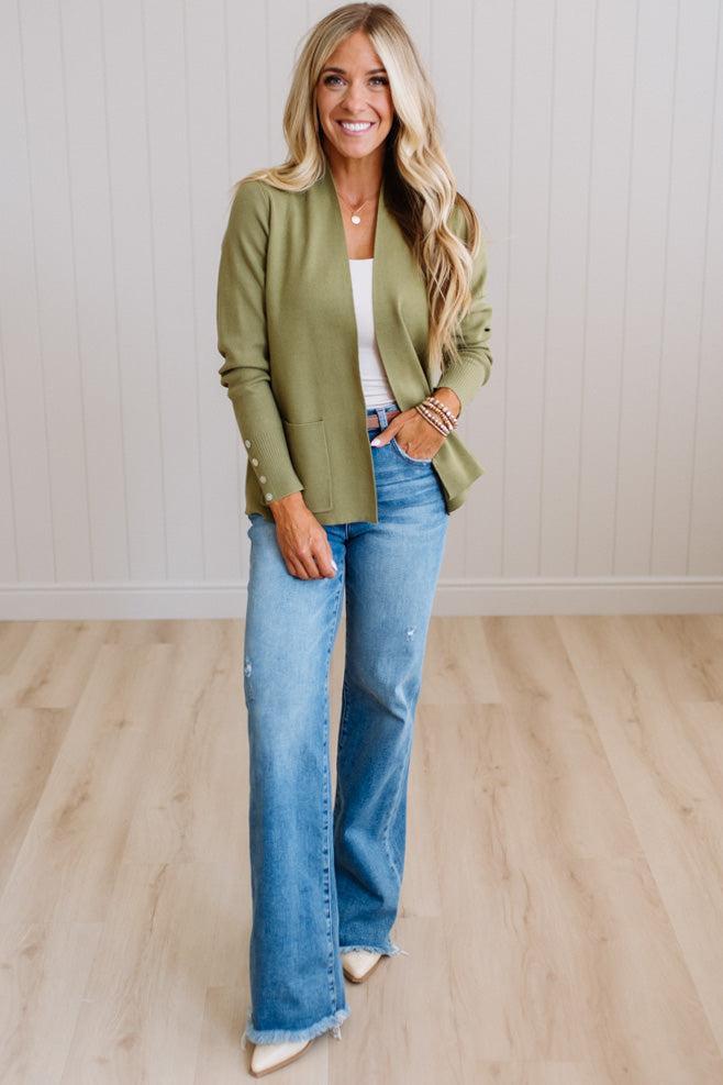 Jayne Button Cuff Cardigan