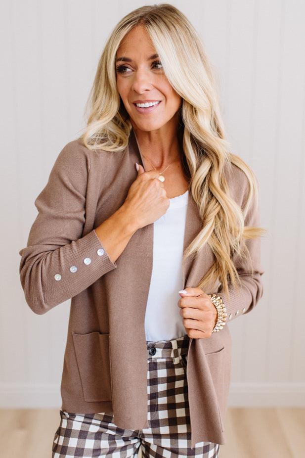 Jayne Button Cuff Cardigan