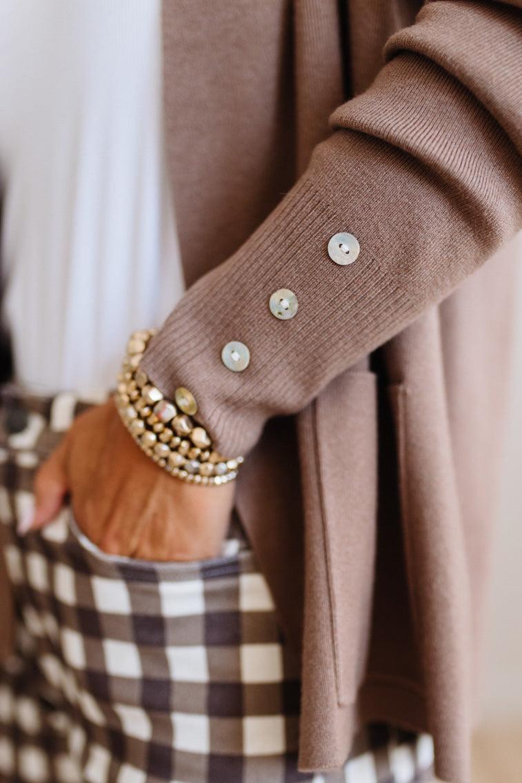 Jayne Button Cuff Cardigan