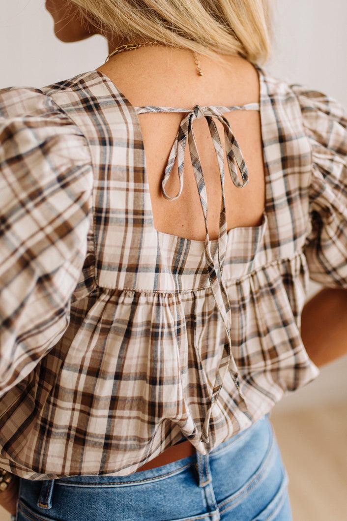 Jenna Button Down Squared Neck Top