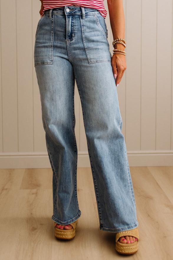 Jenna High Rise Straight Leg Jeans - ANNIEWEAR