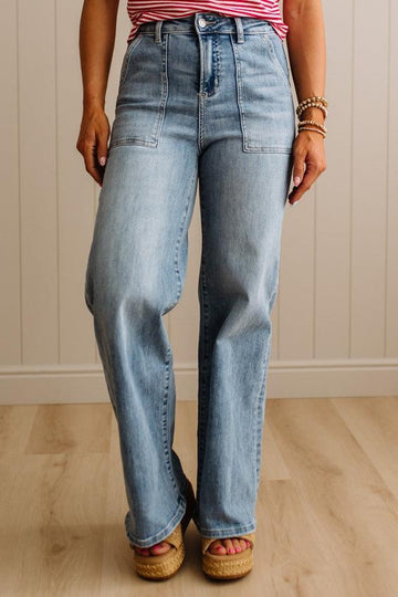 Jenna High Rise Straight Leg Jeans - ANNIEWEAR