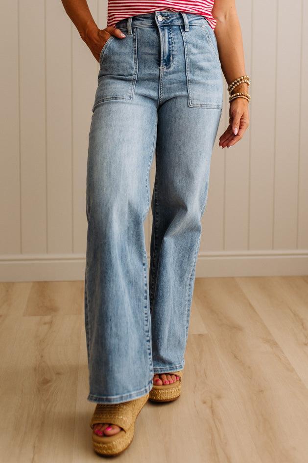 Jenna High Rise Straight Leg Jeans - ANNIEWEAR