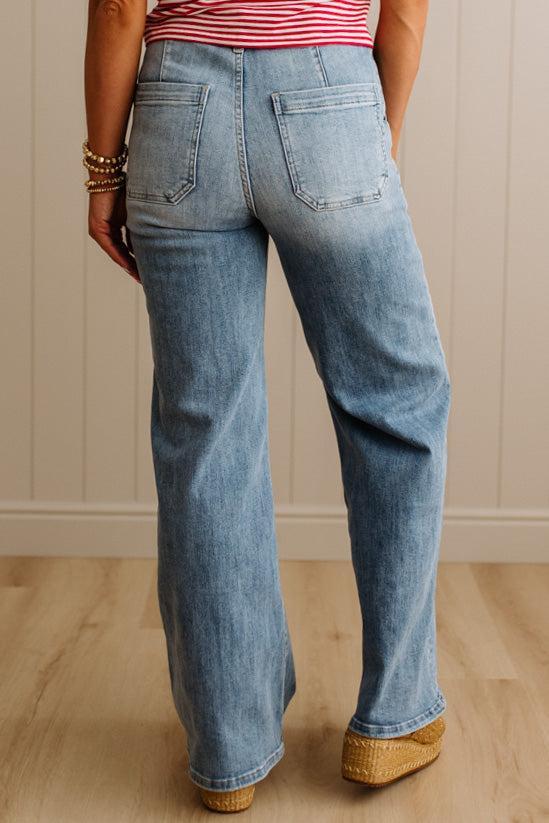 Jenna High Rise Straight Leg Jeans - ANNIEWEAR
