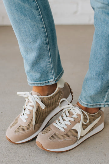 Jenna Mesh Sneakers | Camel