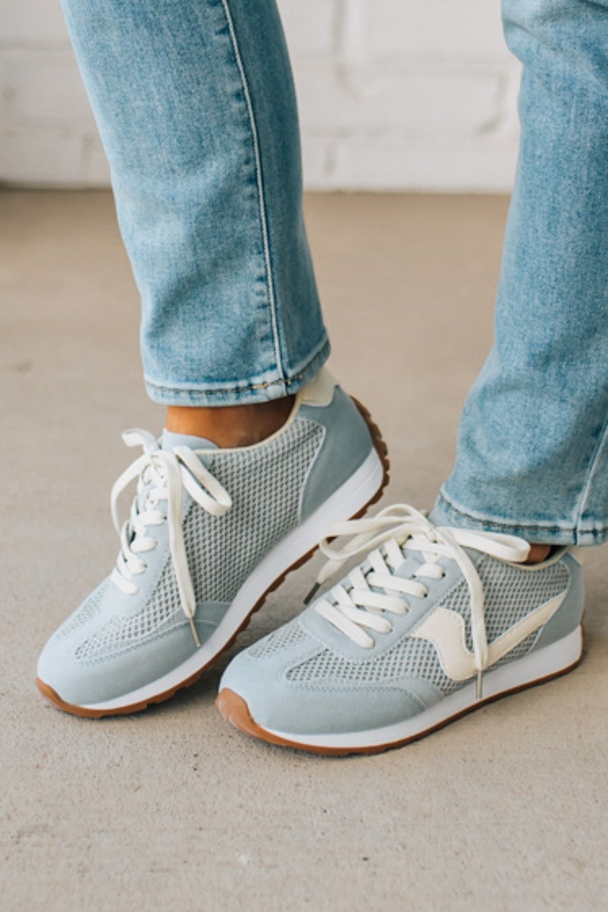 Jenna Mesh Sneakers | Light Blue