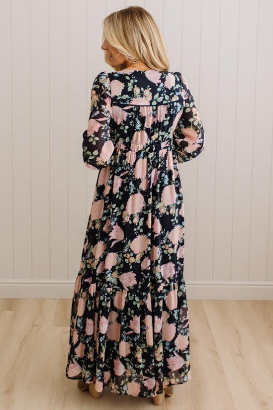 Jessi Floral V-Neck Maxi Dress