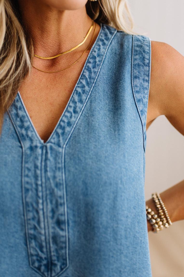 Jetta Denim Shift Dress