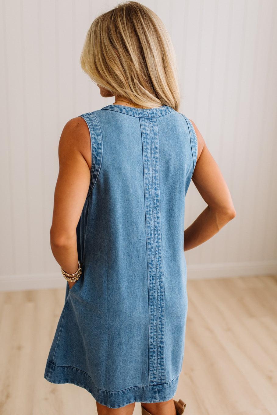 Jetta Denim Shift Dress