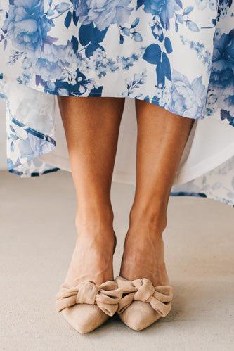 Jodi Bow Detail Kitten Heels