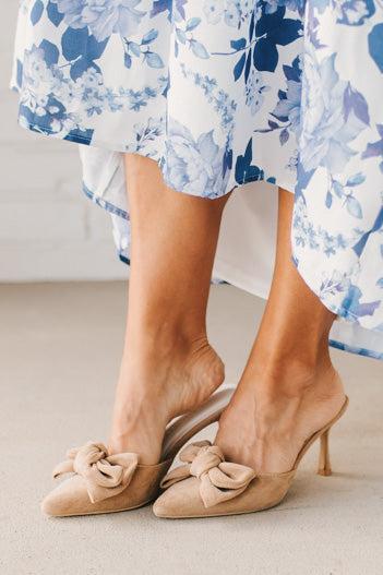 Jodi Bow Detail Kitten Heels