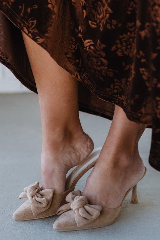 Jodi Bow Detail Kitten Heels