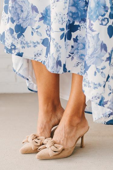 Jodi Bow Detail Kitten Heels