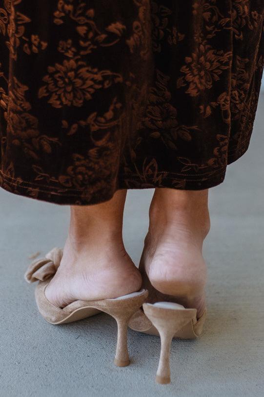 Jodi Bow Detail Kitten Heels