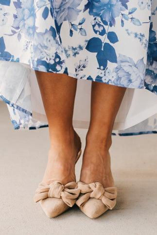 Jodi Bow Detail Kitten Heels