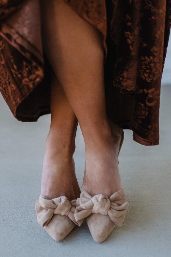Jodi Bow Detail Kitten Heels