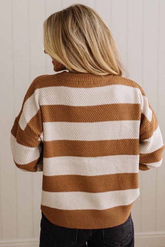 Joey Rugby Stripe Waffle Sweater
