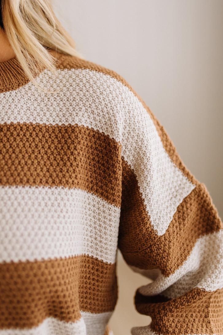 Joey Rugby Stripe Waffle Sweater