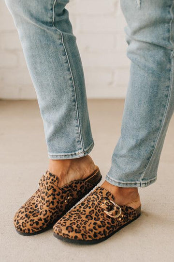 Jordy Leopard Clogs