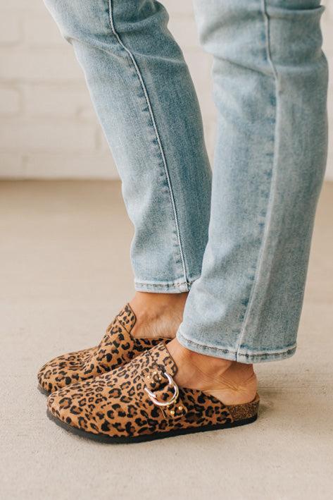 Jordy Leopard Clogs
