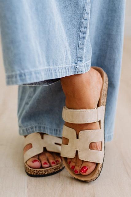 Jules Cork Slip On Sandals