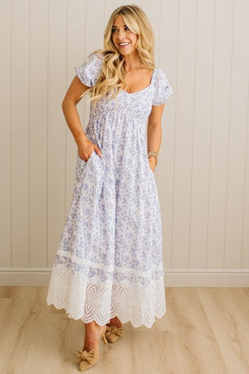 Julia Lace Hem Maxi Dress