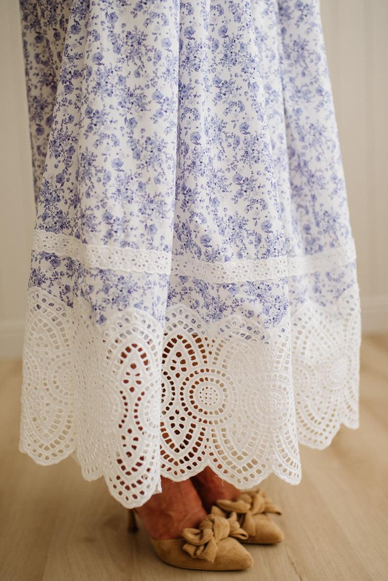 Julia Lace Hem Maxi Dress
