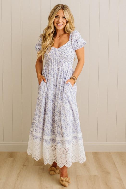 Julia Lace Hem Maxi Dress