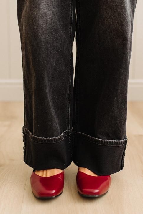 Kailey Squared Toe Mary Janes | Red
