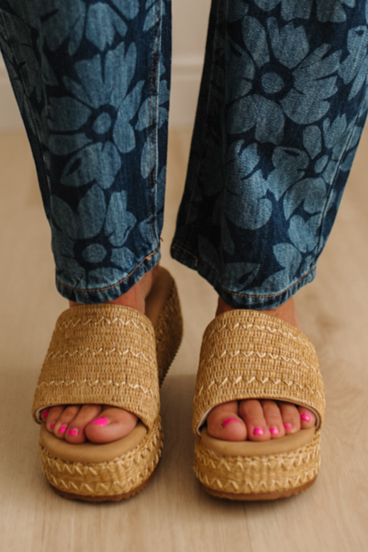 Kaitlyn Raffia Platforms