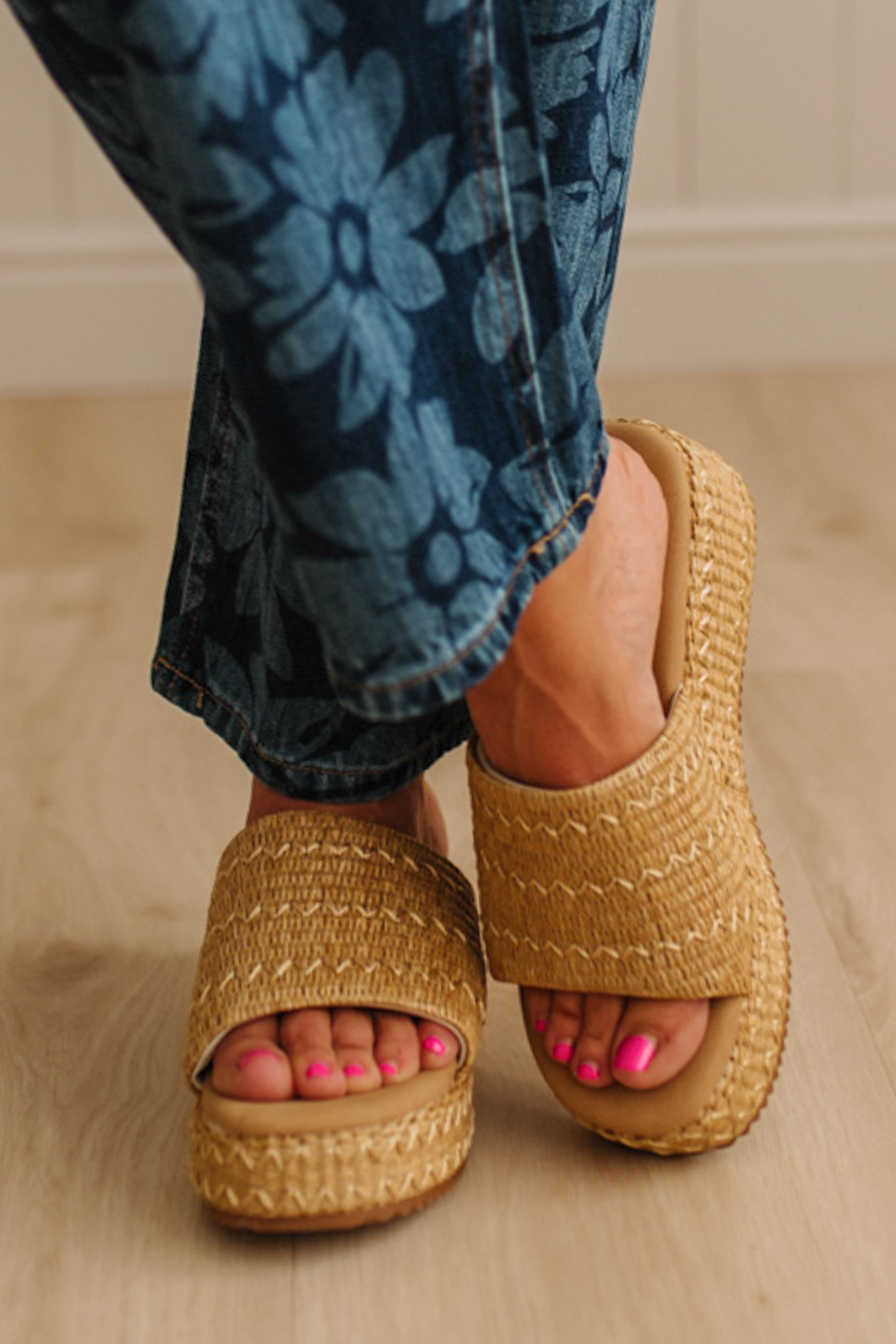 Kaitlyn Raffia Platforms