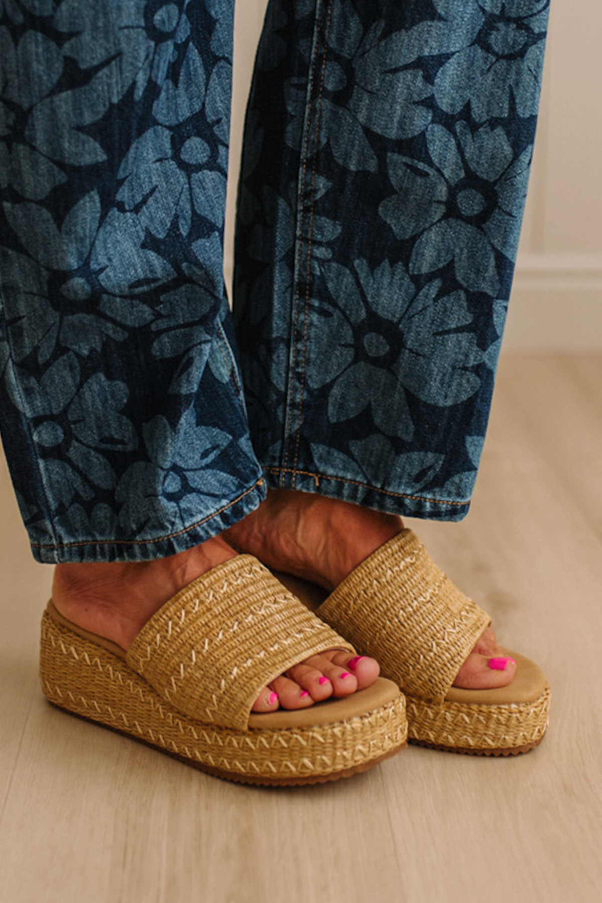 Kaitlyn Raffia Platforms