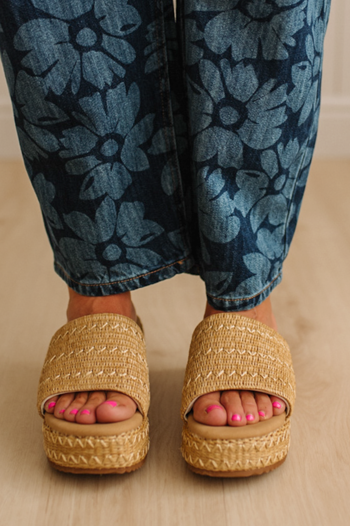 Kaitlyn Raffia Platforms