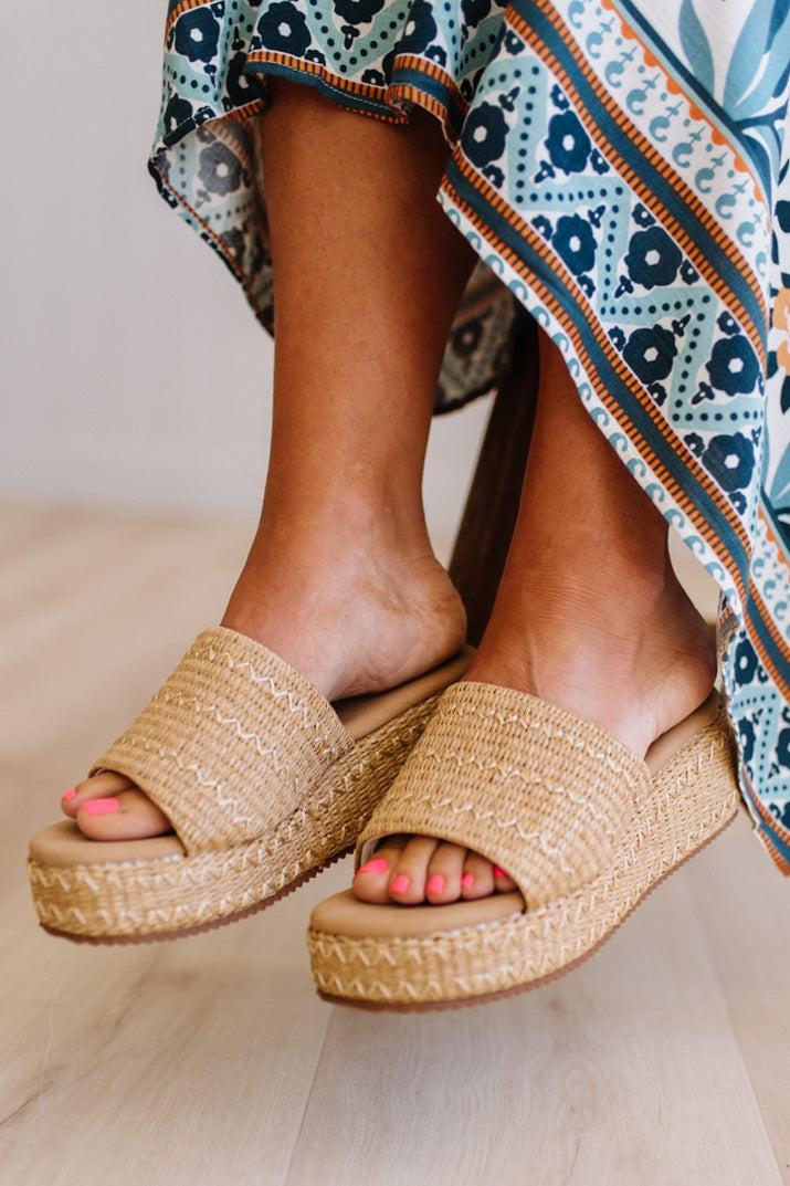 Kaitlyn Raffia Platforms