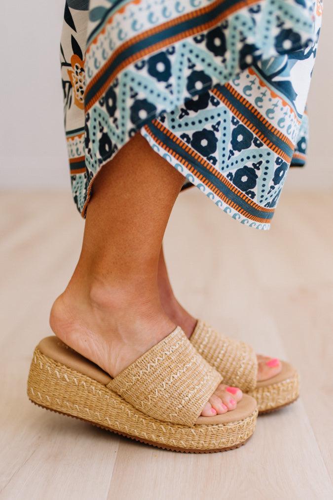 Kaitlyn Raffia Platforms