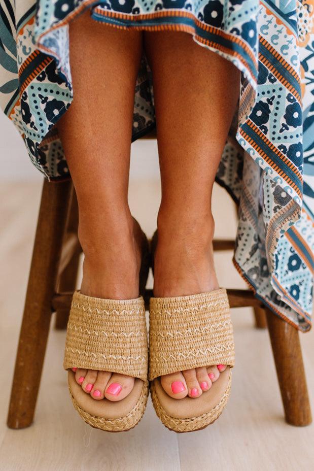 Kaitlyn Raffia Platforms
