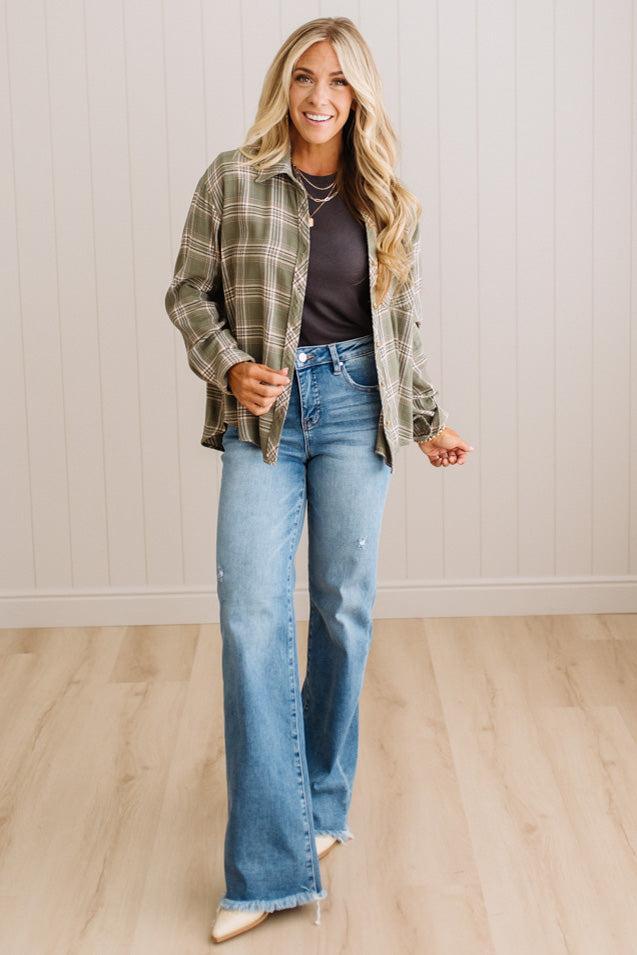 Karlee Flannel Plaid Top
