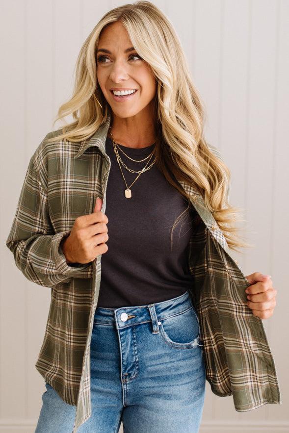 Karlee Flannel Plaid Top