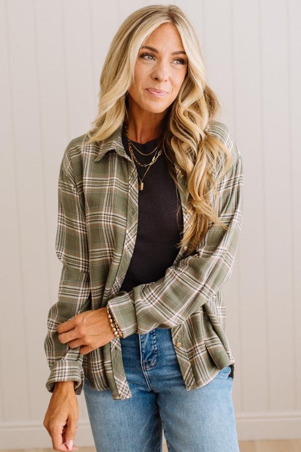 Karlee Flannel Plaid Top