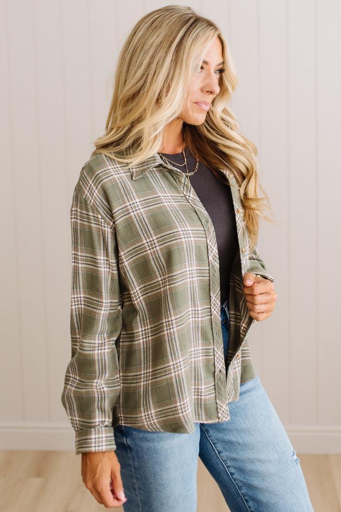 Karlee Flannel Plaid Top