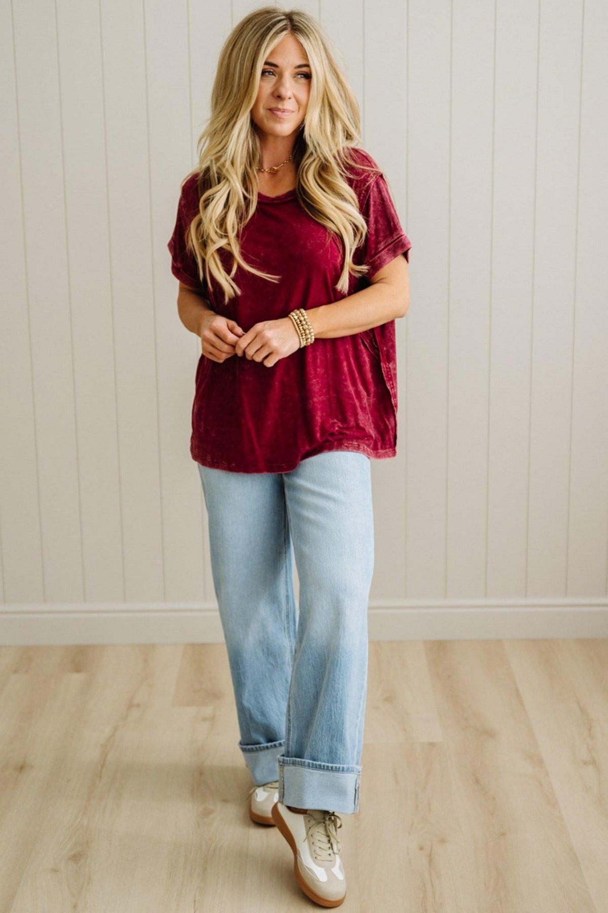 Keegan Ribbed Slouchy Tee