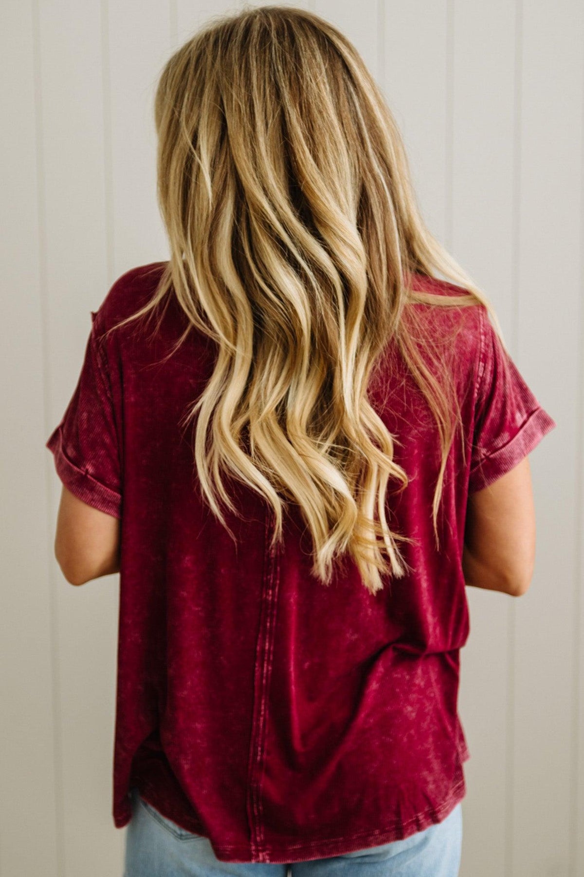 Keegan Ribbed Slouchy Tee