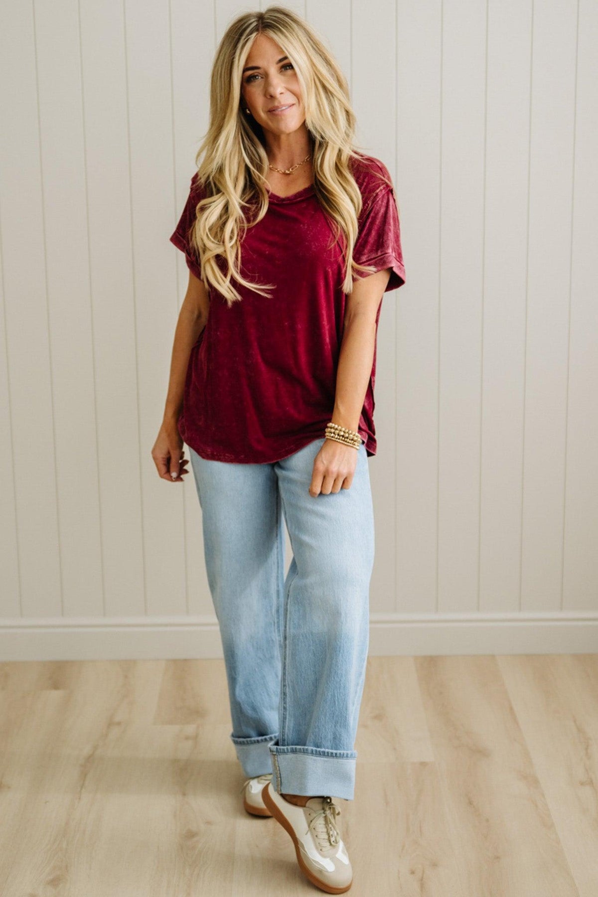 Keegan Ribbed Slouchy Tee