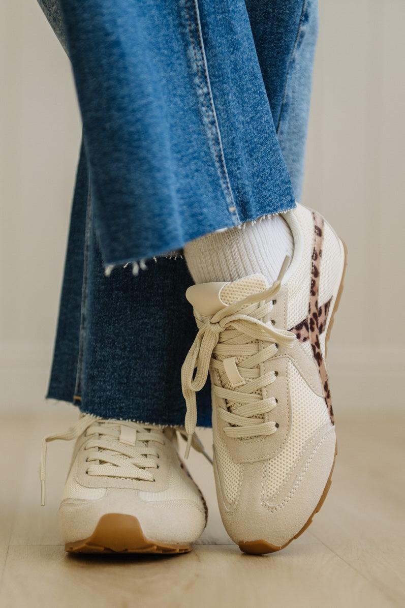 Kit Leopard Accent Sneakers
