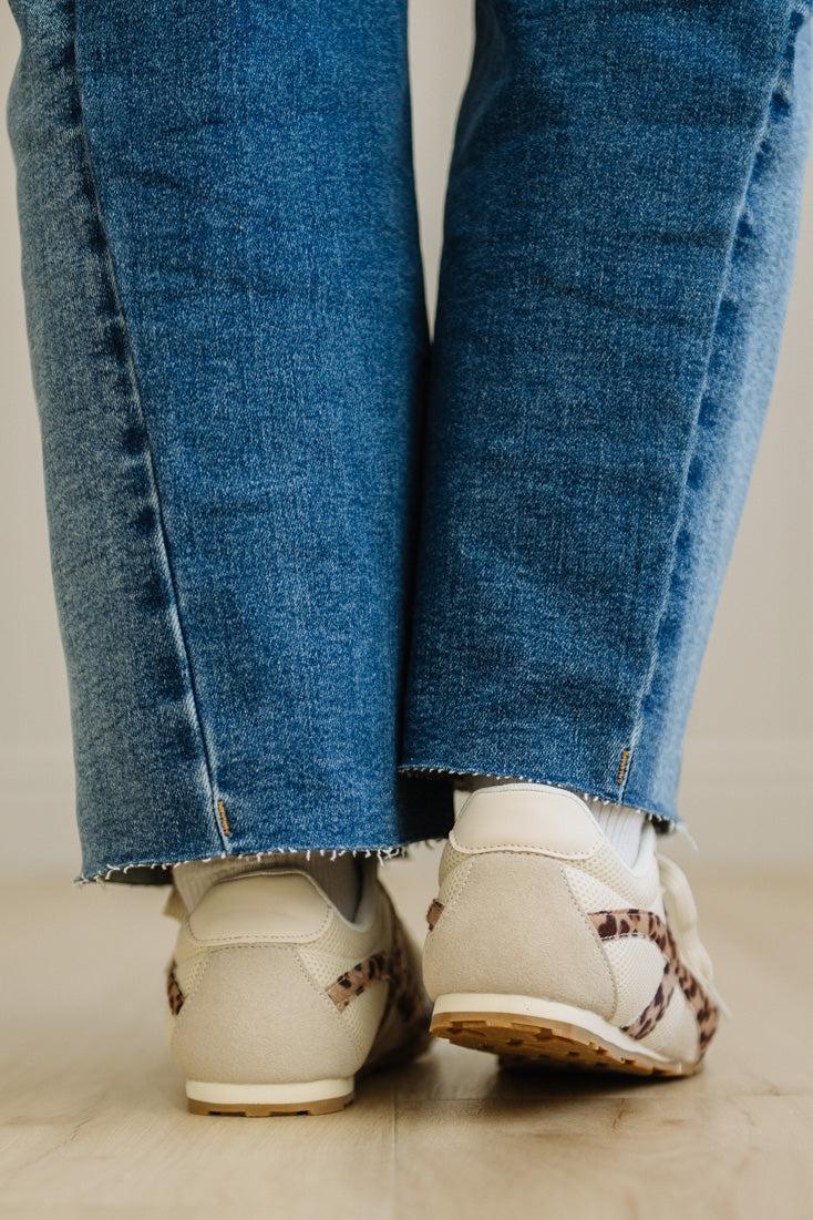 Kit Leopard Accent Sneakers