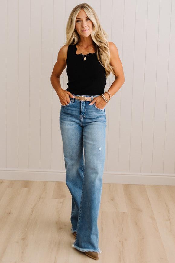 Lara Scallop and Squared Sweater Tank