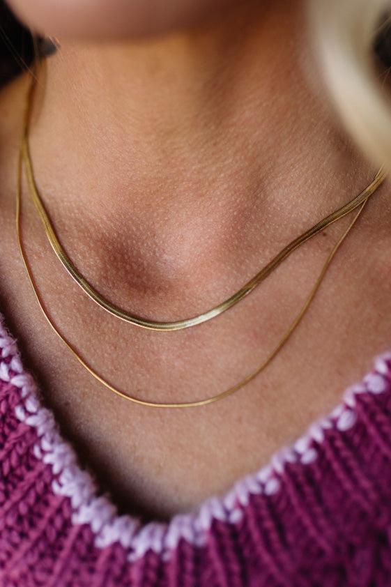 Layered Snake Necklaces