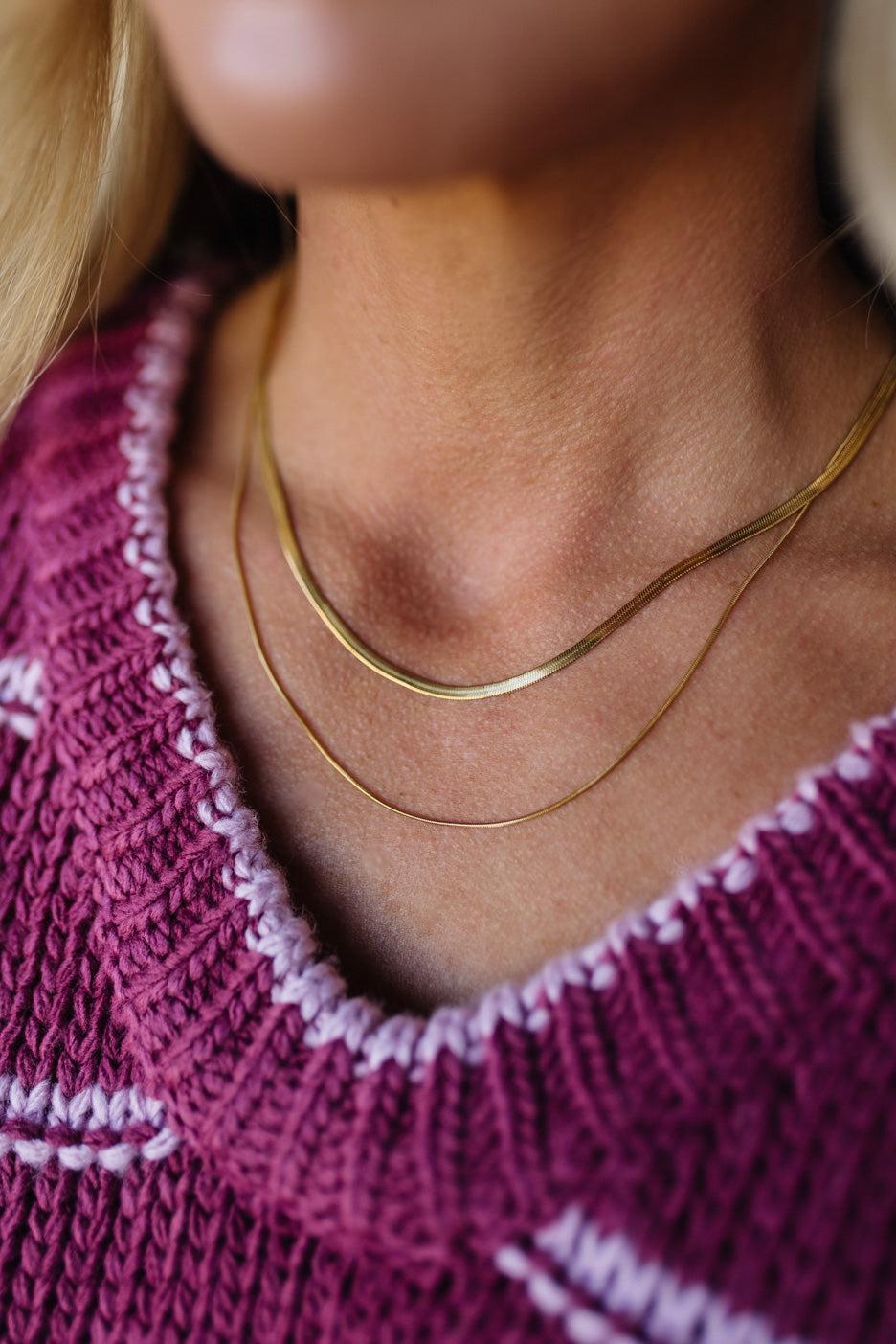 Layered Snake Necklaces